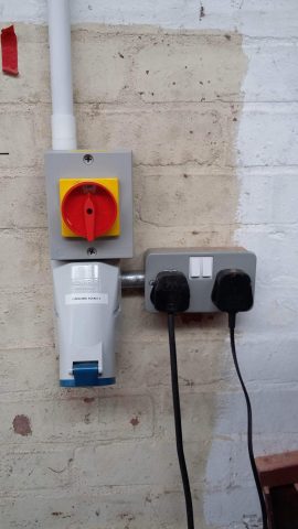 New three phase power socket