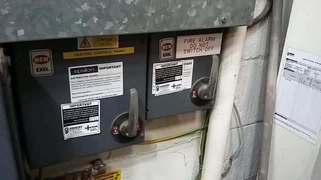 electrical fire alarm shut off