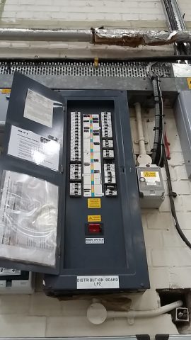 New Fuse box fitted by our electrical contractor